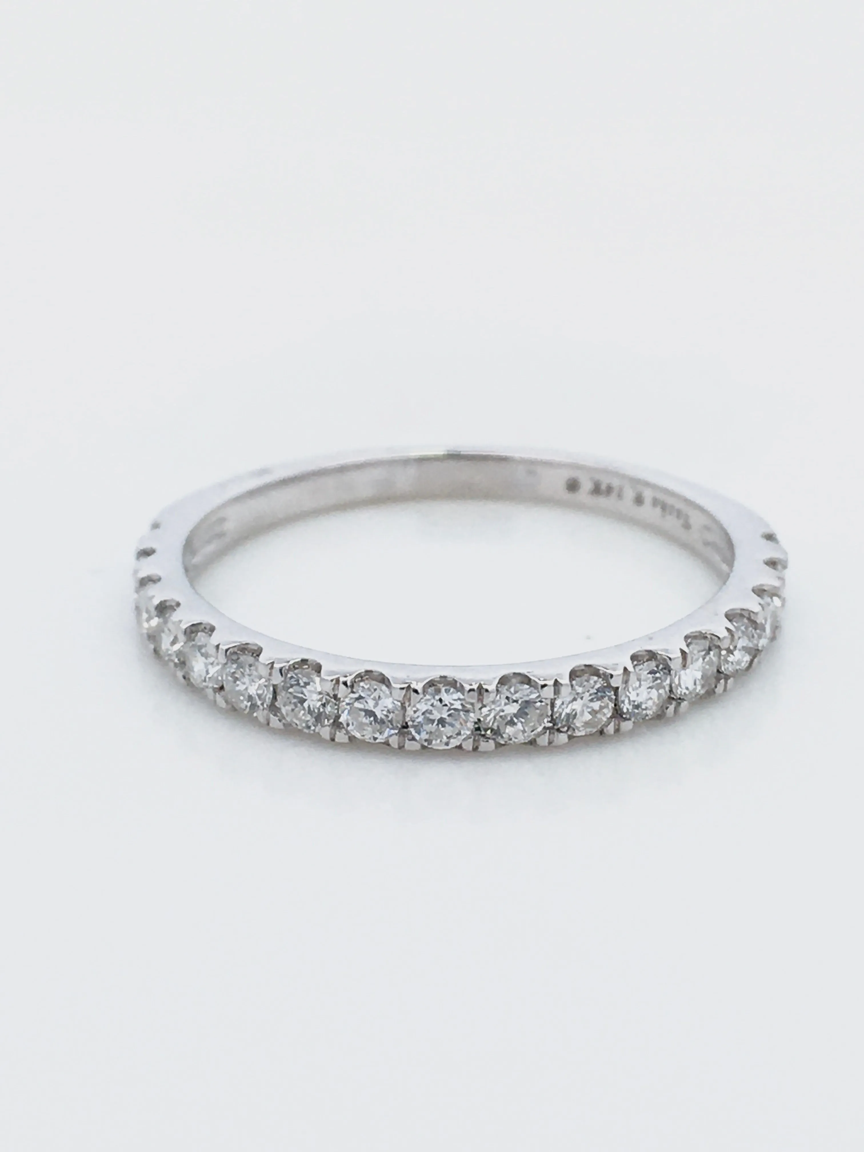 14K White 0.75ct Diamond Women's Wedding Band