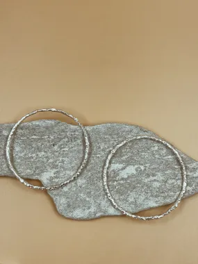 Drift Bangle in Silver Tone