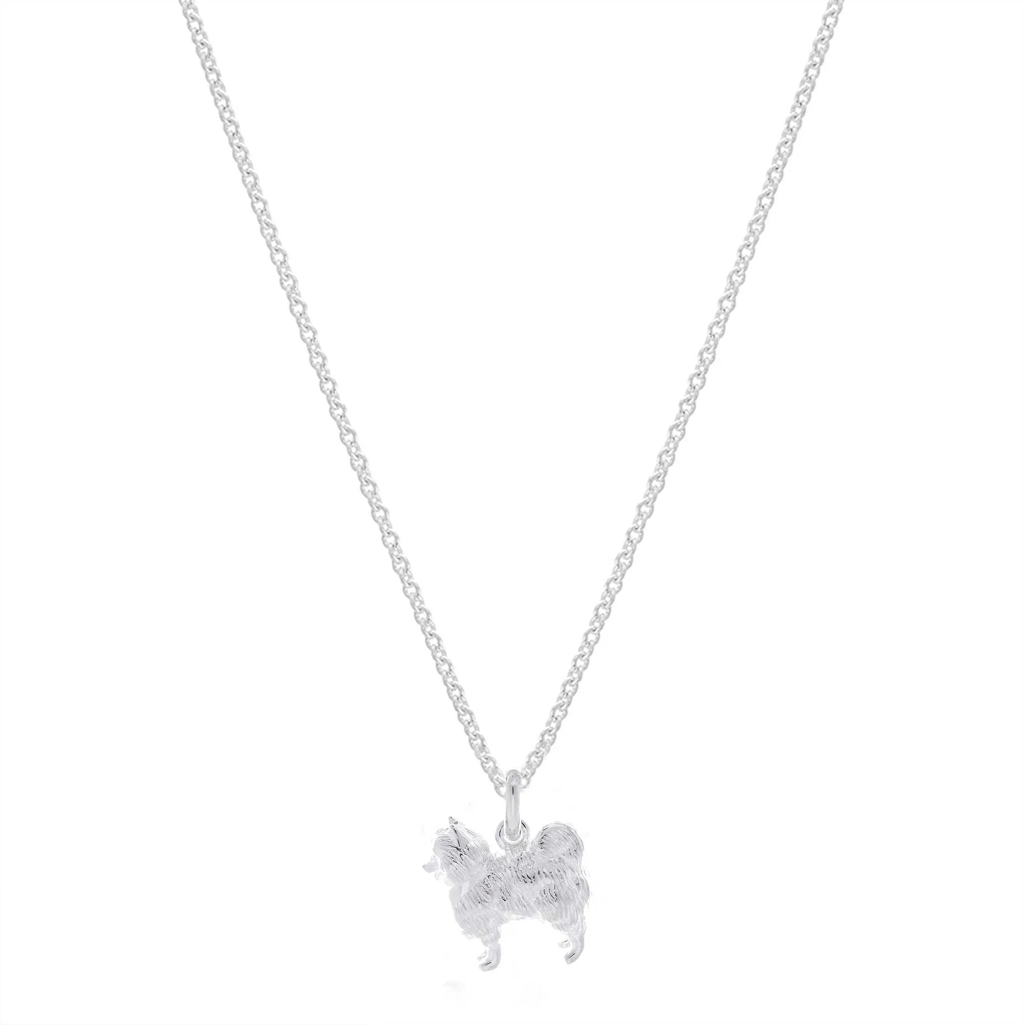 Pomeranian Silver Dog Charm